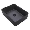 Umywalka Nablatowa Ceramiczna Matowa Czarna 48X36 Podgląd zdjęcia produktu 1