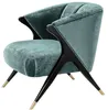 Casa Padrino Designer Sessel Ägäisches Grün / Schwarz / Produktbild-Vorschau 4