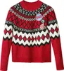 Damen Rollkragenpullover in Rot mit Kontrastdetails und Produktbild-Vorschau 3