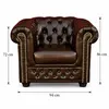MOEBELHAUS Sessel CHESTERFIELD Lederlook ANTIK-OPTIK Produktbild-Vorschau 5