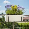 Fioriera da balcone in rattan con ganci grigio 19 x 56 x Anteprima dell’immagine prodotto 16