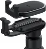 A disassembled black car phone holder with a wireless charging pad. Produktbild-Vorschau