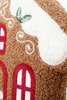 Weihnachts-Dekorationskissen „Lebkuchenhäuschen“, Braun, Produktbild-Vorschau 5