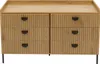 Kommode HWC-O39, Highboard Schrank, 6 Schubladen Melamin Produktbild-Vorschau 14