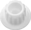 A close-up, isolated shot of a white plastic gear or cog. Produktbild-Vorschau