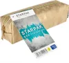 A golden pencil case with a product tag attached. Anteprima dell’immagine prodotto