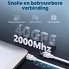 Extralink Cat.8 U/FTP 0,5 m 40 Gb/s Platte LAN patchkabel Productafbeelding-voorbeeld 2