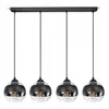 Lampa Wisząca Sufitowa Żyrandol Czarna Szklane Kule Black Podgląd zdjęcia produktu 1