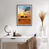 Gerahmtes Poster - Schwarzer Rahmen - Elefanten Safari Produktbild-Vorschau 6