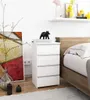 VALESTRA Kommode weiß mit 4 Schubladen, 74 cm hoch, 40 cm Produktbild-Vorschau 1