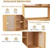 KOMFOTTEU Buffetschrank aus Bambus, Sideboard mit Haken & Produktbild-Vorschau 4