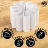 OfficeTree 50 Blatt Tonpapier A4 Weiß 300g/m² zum Basteln - Produktbild-Vorschau 3