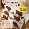 Cassettiera Sweiko con 6 cassetti e design curvo, Elegante Anteprima dell’immagine prodotto 6