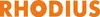 The image displays the brand name RHODIUS in large orange letters. Anteprima dell’immagine prodotto