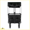 Poussette de plage avec capote, remorque, 100kg, noire, Voir les images du produit 11