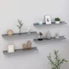 vidaXL Wandregale 4 Stk. Grau 60x9x3 cm Produktbild-Vorschau 2