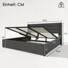 okwish Polsterbett Hydraulisch Doppelbett Stauraumbett Produktbild-Vorschau 6
