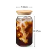 4er Set Transparenter Glasbecher 500ml mit Deckel Strohhalm Produktbild-Vorschau 9
