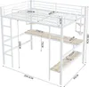 Łóżko piętrowe Flieks 90x200cm z biurkiem i półką, łóżko na Podgląd zdjęcia produktu 4