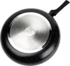 The underside of a black frying pan with a granite coating and a silver induction base. Náhľad obrázku produktu