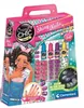 A product box for a children's nail art kit, featuring cartoon illustrations of girls and the product's contents. Anteprima dell’immagine prodotto
