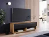 Meuble TV CALIBURI 100 – chêne wotan / noir brillant Voir les images du produit 2
