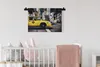 MuchoWow® Wandteppich Wandbehang New York - Taxi - Gelb Produktbild-Vorschau 2