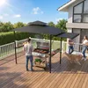 Pavillon de barbecue LZQ avec auvent latéral, double toit, Voir les images du produit 8