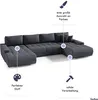 FEDVE Ecksofa Big Sofa Eckcouch mit Schlaffunktion DHAKA U Produktbild-Vorschau 4