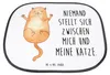 Mr. & Mrs. Panda Sonnenschutz Auto Katze Umarmen - Weiß - Produktbild-Vorschau 4