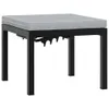 vidaXL Gartenbank-Set 3-tlg. Schwarz Pulverbeschichteter Produktbild-Vorschau 4