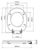 Aqualine WC-Sitz, Kirsche Produktbild-Vorschau 6