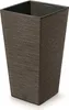 A square, tall planter pot with a textured surface. Produktbild-Vorschau