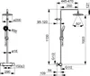 Hansa Duschsystem HANSAMICRA Thermostat, Ausl. 445-470mm, Produktbild-Vorschau 2