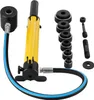 A hydraulic punch tool kit with various dies and accessories laid out on a white background. Náhľad obrázku produktu
