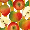 20 Servietten Apple & Stripes - Leckere Äpfel auf Streifen Produktbild-Vorschau 1