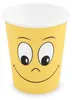 250x Heiß- und Kaltgetränkebecher Pappbecher 'Smiling face' Produktbild-Vorschau 1