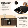 MODFU Meubles pour Animaux - Armoire Litière Chat avec Voir les images du produit 5