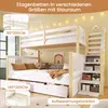 Flieks Etagenbett 90x200cm / 140x200cm mit 2 Schubladen, Produktbild-Vorschau 6