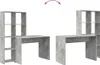 vidaXL Psací stůl betonově šedý 138,5 x 55 x 143 cm Náhled obrázku produktu 8