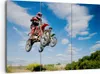 Bild auf Leinwand - Leinwandbild - Motorrad Reiter Himmel - Produktbild-Vorschau 1