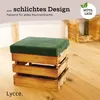 Lycce Sitzhocker mit Stauraum, 2 in 1 Holzkiste geflammt Produktbild-Vorschau 6