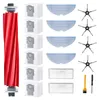 A collection of robot vacuum cleaner accessories laid out on a white background. Produktbild-Vorschau