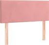 vidaXL Testiera Rosa 90x5x78/88 cm Velluto Anteprima dell’immagine prodotto 1