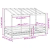 The Living Store Kinderbett mit Dach 80x200 cm Massivholz Produktbild-Vorschau 10