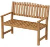 Outsunny tuinstoel, 2-persoons, weerbestendig, houten bank Productafbeelding-voorbeeld 1