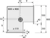 Eckschr.drehb.,9080040,KB800mm,silber Produktbild-Vorschau 6