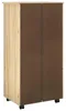 vidaXL Mobile su ruote Marrone 53 x 39 x 103 cm Legno Anteprima dell’immagine prodotto 5