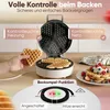 Clatronic WA 3832, 1 wafle/waflí, Kruh, Čierna, Biela, 20 Náhľad obrázku produktu 5