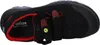 A top-down view of a black safety shoe with red accents. Produktbild-Vorschau